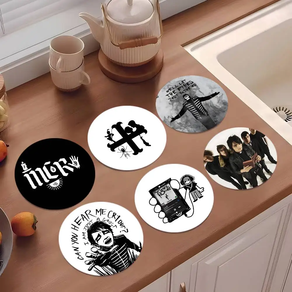Band M-my Chemical Romance-S Coasters Round Wooden For Cute 