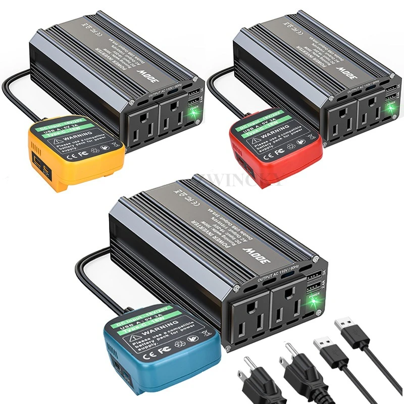 

Для DeWalt/Milwaukee/Makita 18 В/20 В инвертор аккумулятора Power Bank для AC 110 В-120 В умный трансформатор уличный инверторный адаптер