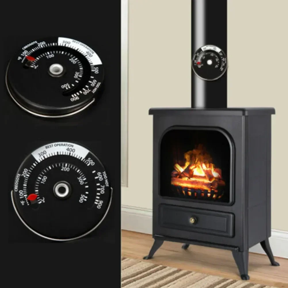 Fireplace Thermomete Magnetic Stove Thermometer Fire Stove Thermometer Gauge For Wood Burning Stoves And Pellet Stove