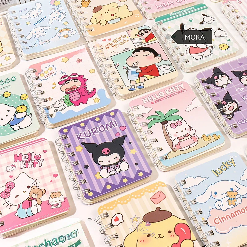 Sanrio A Set of Notebooks Kuromi My Melody Stationery Daily Weekly Planner Agenda Stationery Office School Supplies Kids Gift