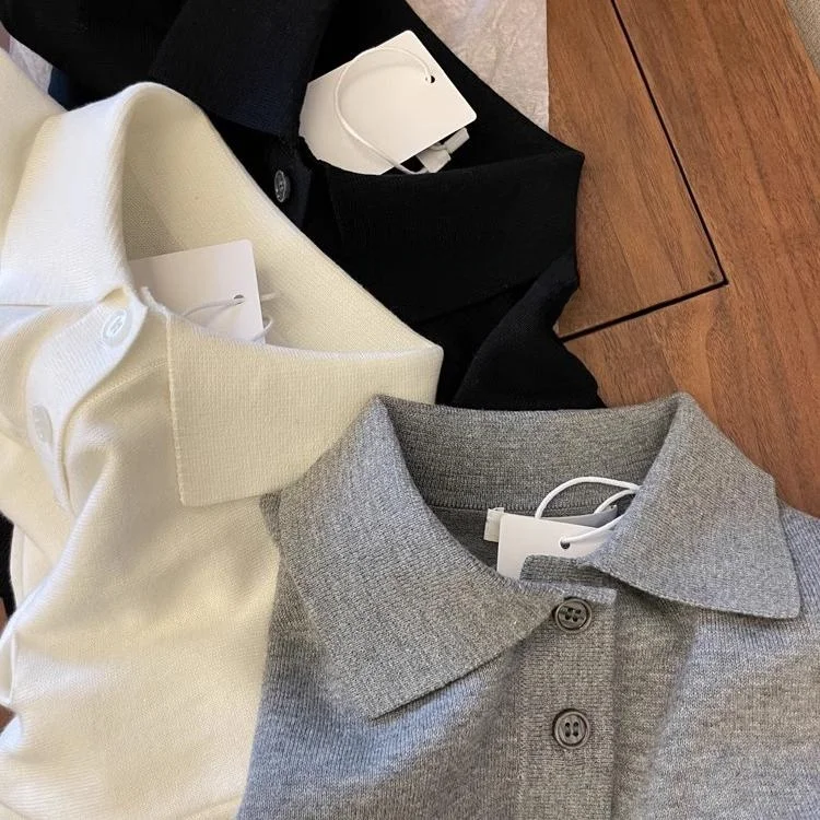 

Love at First Sight!! Raviing RW Ne ort Sve Knitwear Ele Sle Commute Faion Loose Fit Long Sve Button up