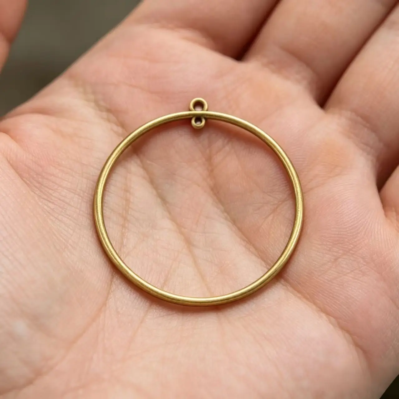10Pcs/Lot 3 Sizes Double Hole Geometric Circle Earrings Connector Charms for Earrings Necklaces Pendant DIY Jewelry Findings
