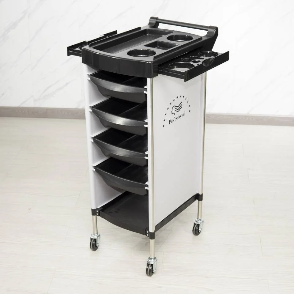 Hot Sale Salon Trolley Cart Drawers Rolling Wheels Stylist Hairdresser Beauty Hair Styling Tools Furniture Salon Trolley Cart