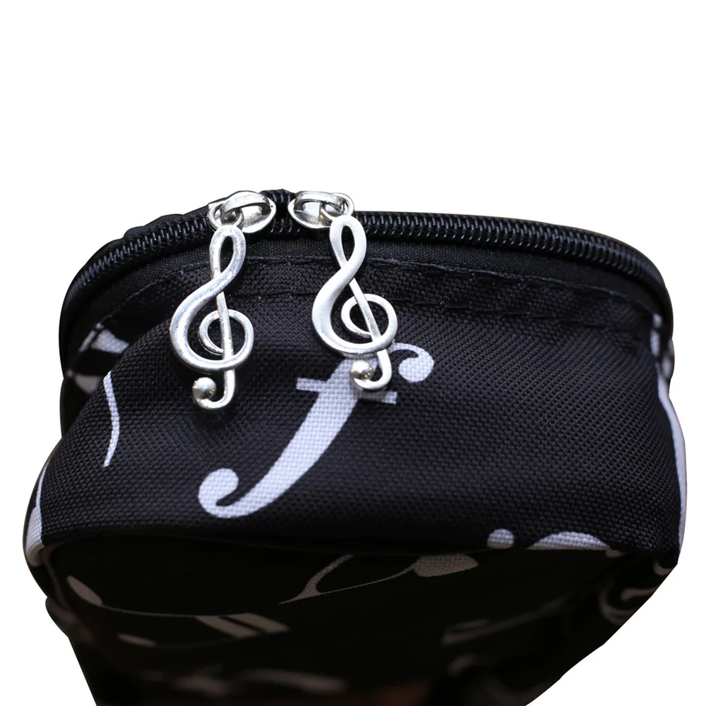

Oxford Cloth Thickened Guitar Backpack Cotton Notes Pattern Simple Durable Breathable Shoulder Bag Fashionable for Woman Man
