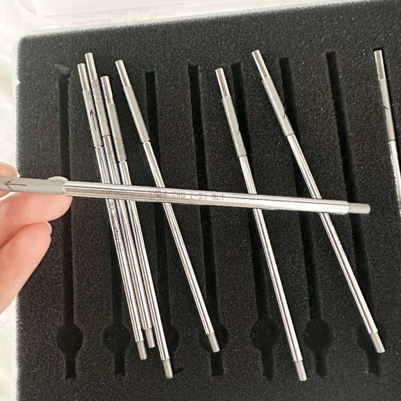 

12PCS For Denso CRIN Injector Housing Center Hole Measuring Rod Grinding Rods 4.298-4.309mm