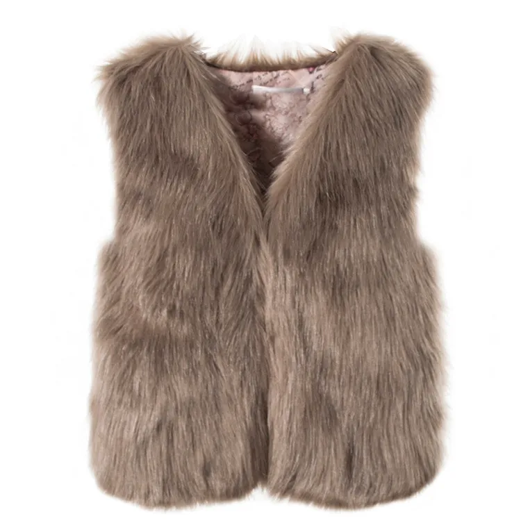 Y2K Fashion Faux Fur Coats Women Solid Casual Comfortable Warm Vest Jackets Loose Streetwear Personality Ladies Autumn Winter