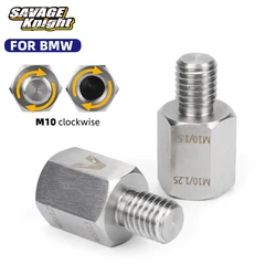 Universal For BMW Scooter Motorcycle Rear Mirror Adapter M10 10MM Clockwise Right Left Rearview Mirrors Hand Thread Screw A Pair