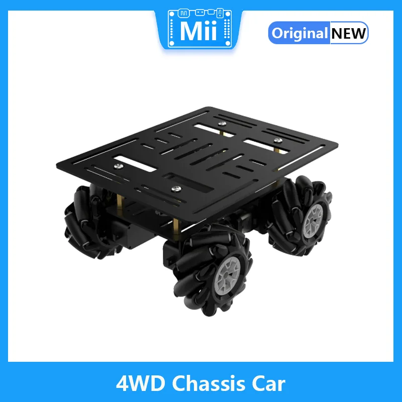 

Hiwonder 4WD Chassis Car Kit Mecanum Wheel with Aluminum Alloy Frame, TT Motor Smart Robot Car Kit