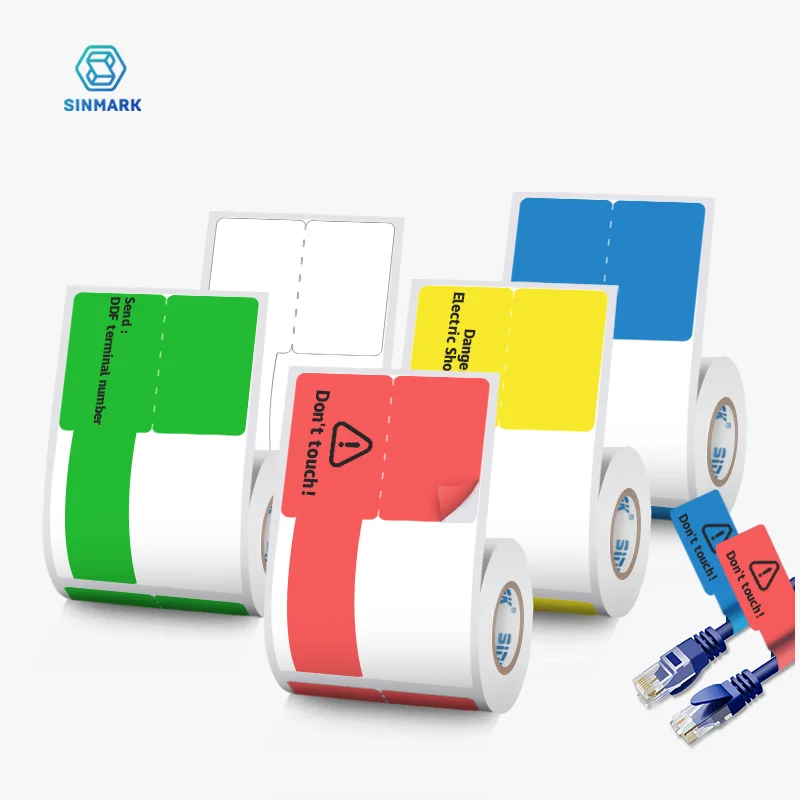 

Cable Labels Tags for Cable Management Self-Adhesive Cable Labels Colorful Waterproof Wire Marking Ties Fiber Wire Labels