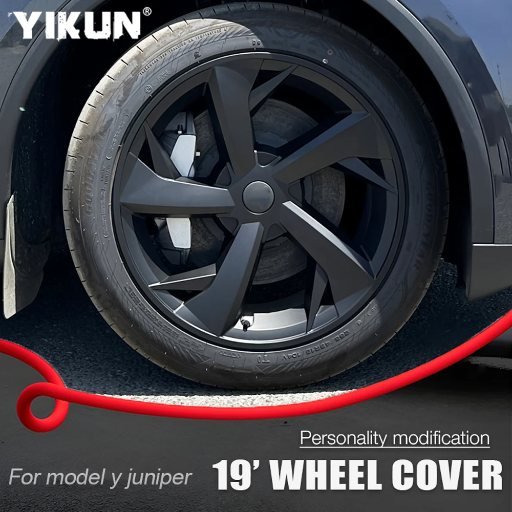 

4PCS Crossflow Wheels Hubcap for Tesla Model Y Juniper Replacement Performance 19 Inch Auto Full Rim Cover Car Accessories 2025