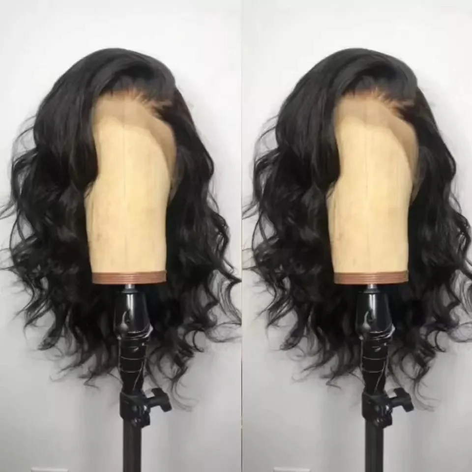 

Synthetic Lace Front Wig Smooth Black Body Wave Synthetic Wigs for Black Women High Density Lace Frontal Wig For Women Daily Wig