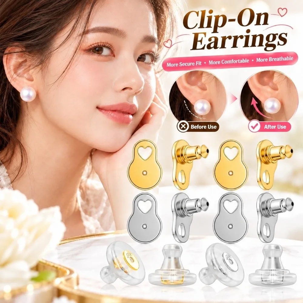 New Flexible Earring Lifter Silicone Reusable Earring Support Back Plastic Washable DIY Jewelry Accessory Heavy Studs