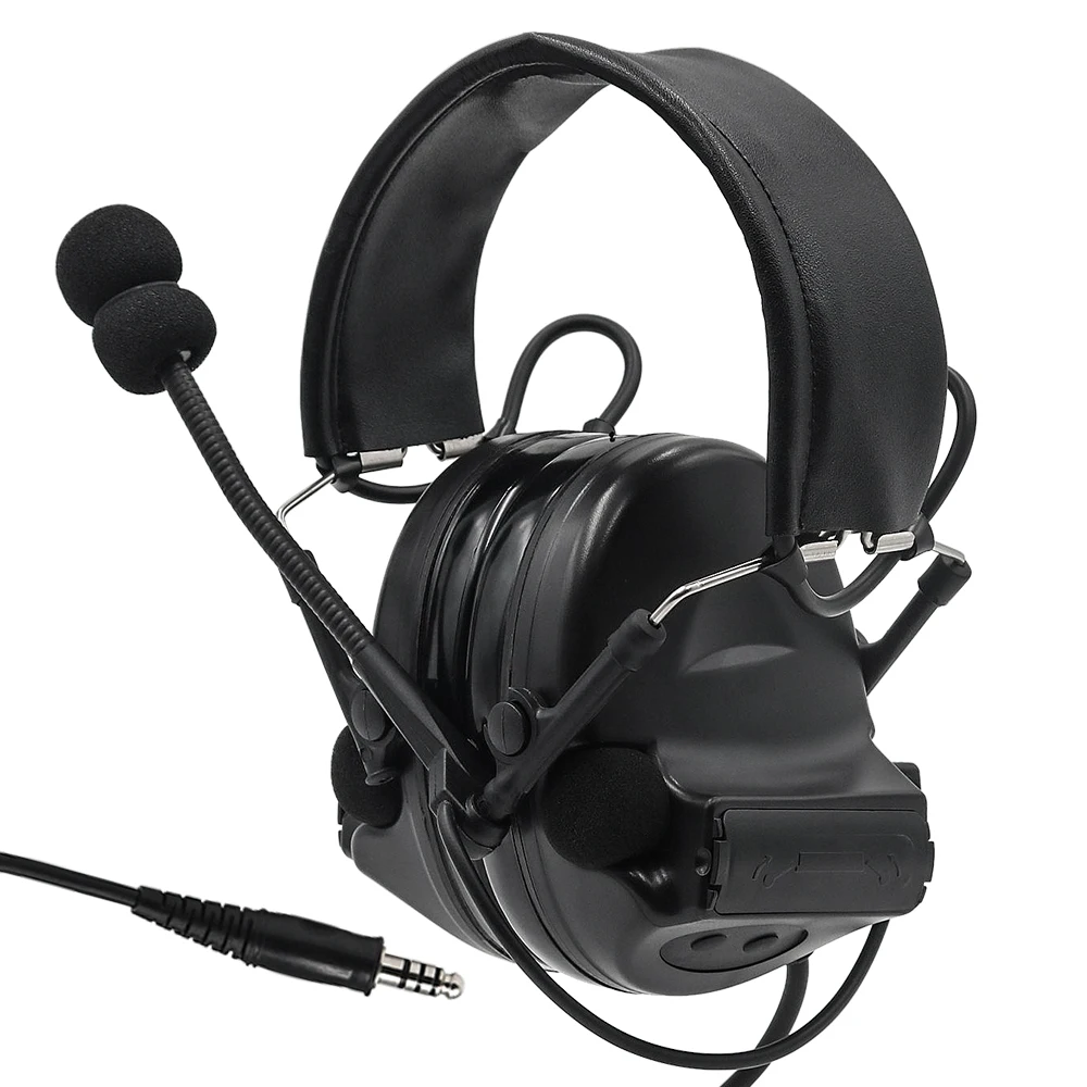 Tciheadset tático comtac ii caça fone de ouvido protetores earmuffs tático tiro eletrônico redução ruído comtac fones