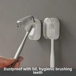 Toothbrush Rack Without Punching Bathroom Mouthwash Cup Brushing Cup Storage Wall-mounted Electric Toothbrush Rack Wholesale