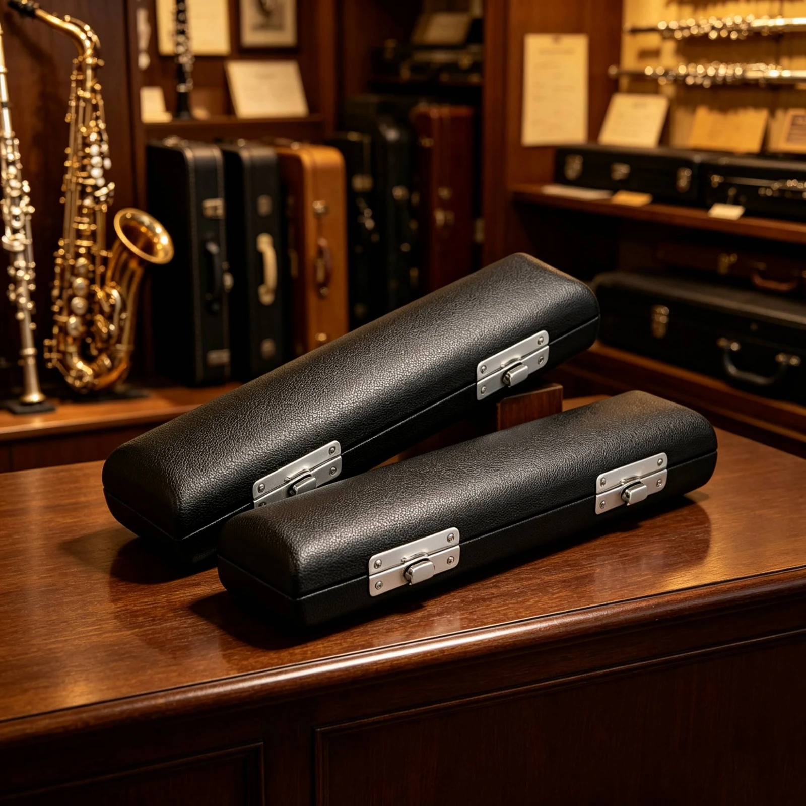 2 Pieces Piccolo Case Hard Shell Piccolo Case with Soft Soft Padding Lightweight Sturdy for Flutists, Travel, Rehearsal