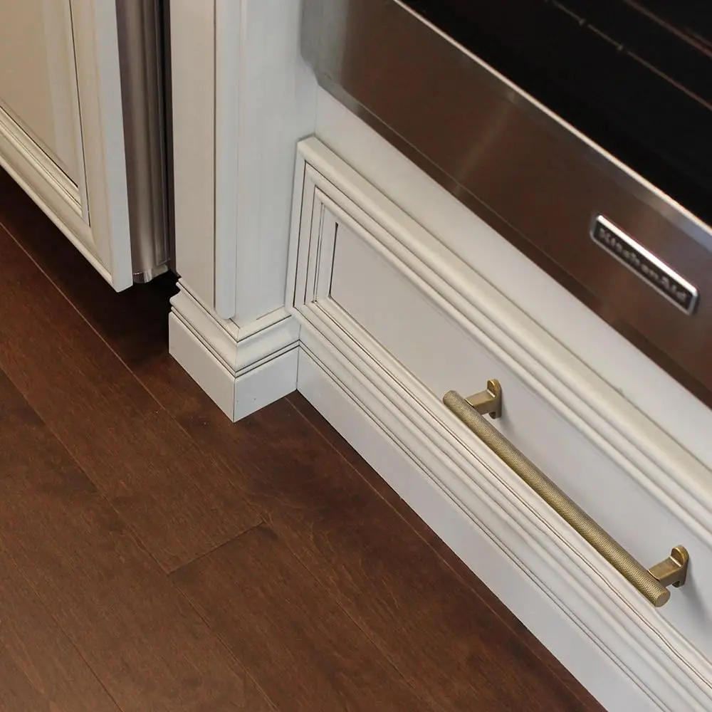 Goo-Ki Knurled Antique Brass Cabinet Bar Pulls Solid Bar Handle with Textured Grip Drawer Handles and Knobs for Kitchen Hardware