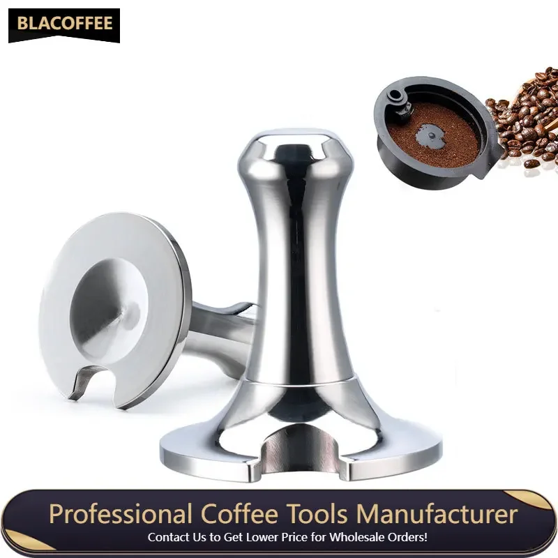 

Coffee Tamper Stainless Steel Pressed Powder Tamper 51mm Espresso Coffee Powder Press Solid Hammer Coffee Accessories