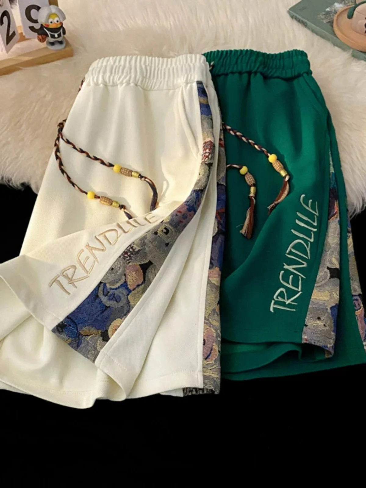 

Мужские спортивные шорты в американском стиле, летние, модные, с вышивкой, свободные, повседневные, дышащие, для подростков