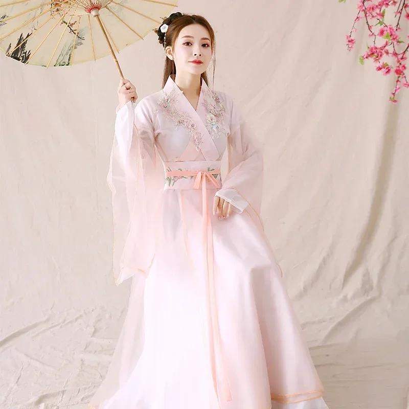 

Women Chinese Style Hanfu Traditional Dance Costume Han Dynasty Princess Clothing Oriental Tang Dynasty Fairy Dresses Outfit
