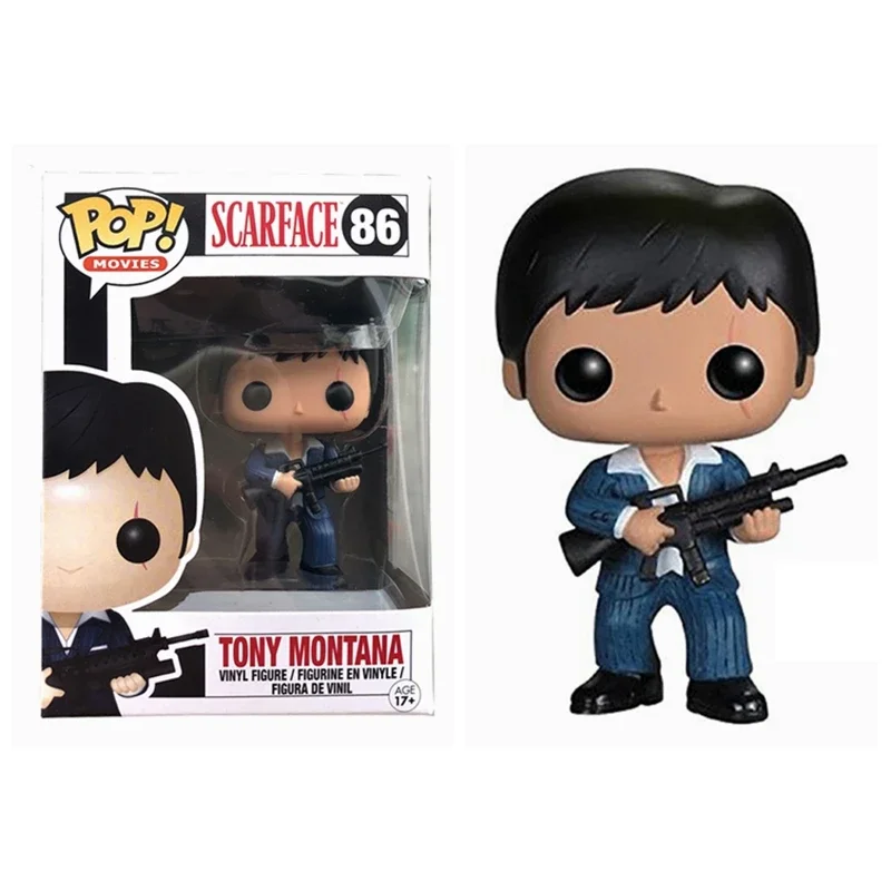 FUNKO POP  Movie&TV Model Toys TONY MONTANA #86 for Children Gift