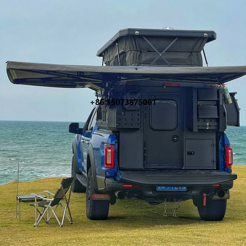China Made Small Size Heavy Duty Camper Rv Camper  Roof Tent Utility Trailer Car Canopy Pop up Camper
