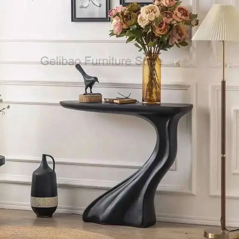 

Nordic Trendy Hallway Unique Table Elegant Design Simple Corner Table Delicacy Modern Tabel Console Hallway Table Furniture
