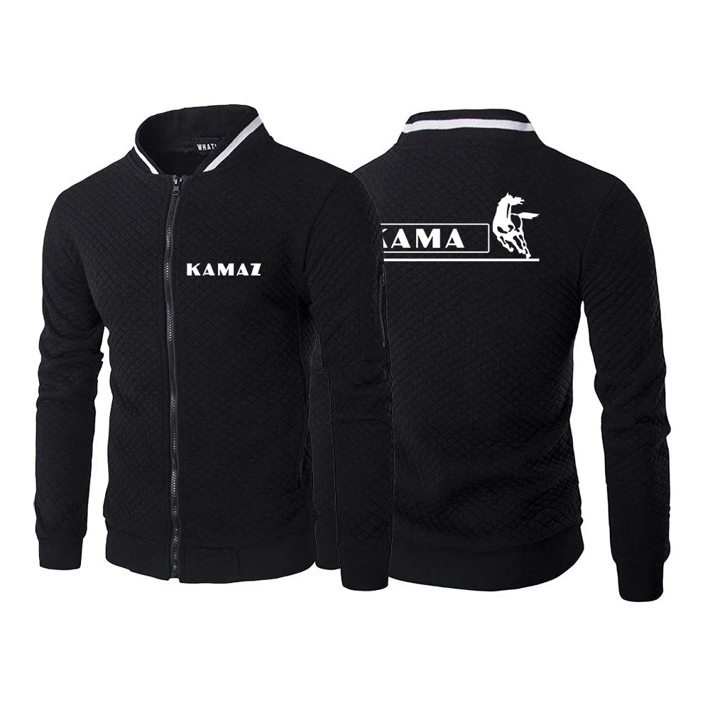 

KAMAZ 2023 Men's New Zipper Hoodies Casual Cardigan Sweatshirt Round Neck Jacket Slim Fit Long Sleeve Coats Hot Fashion Clothes