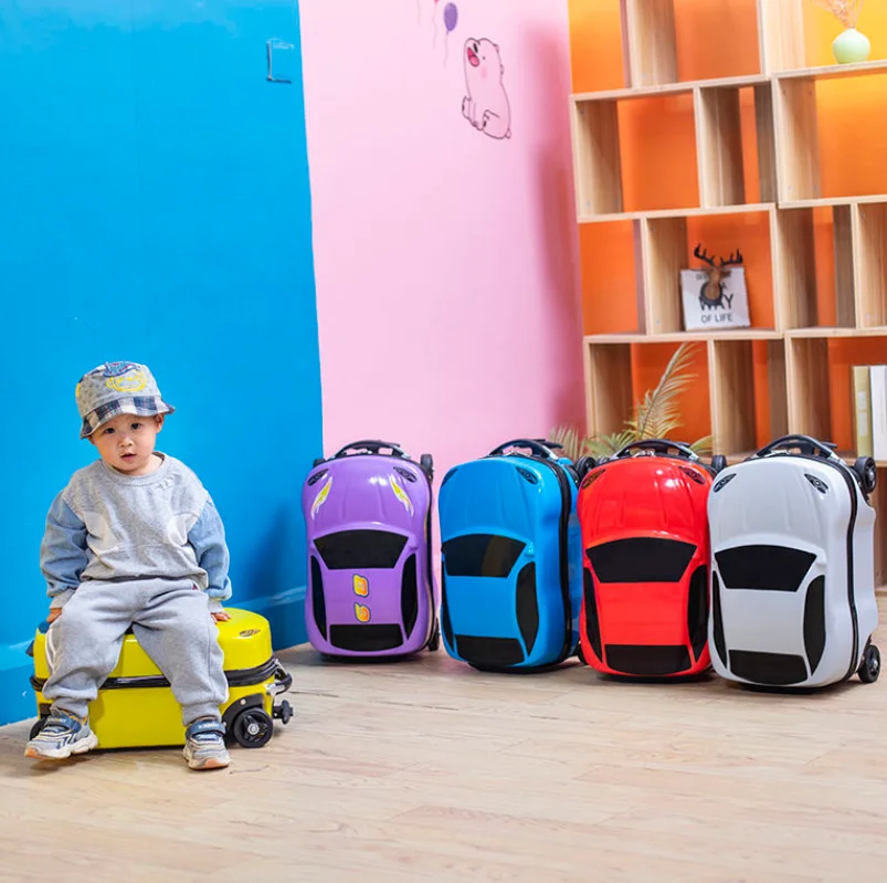 Kinderen Handbagage Rolling Bagage Koffer Voor Jongens Rijden Op Koffer Trolley Tassen 18 Inch Hand Bagage Reizen Kids koffer