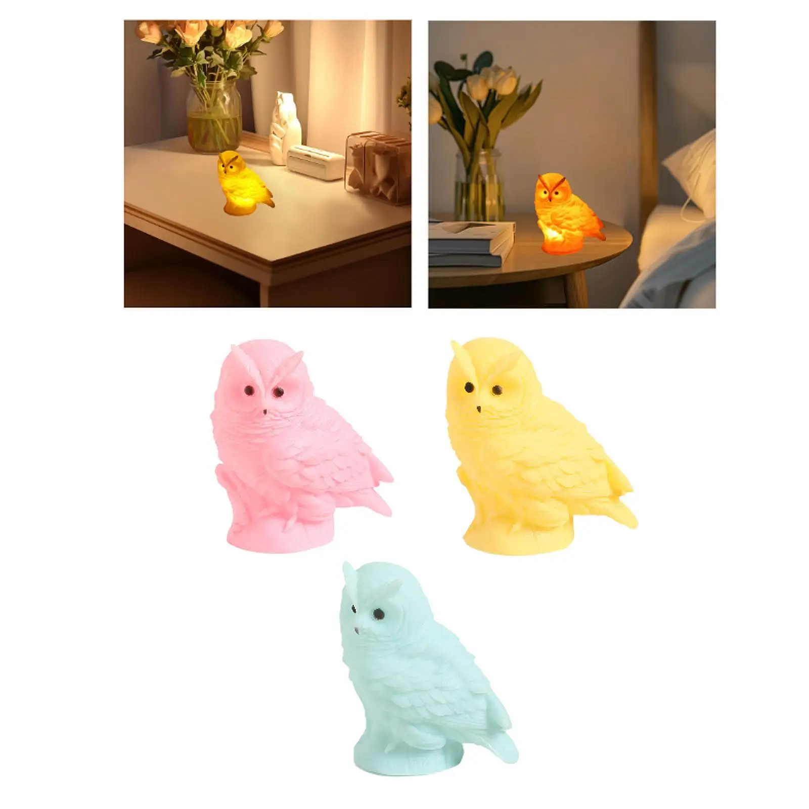 ضوء ليلي على شكل بومة، ضوء ليلي لطاولة الأطفال للأطفال الصغار في سن المراهقة