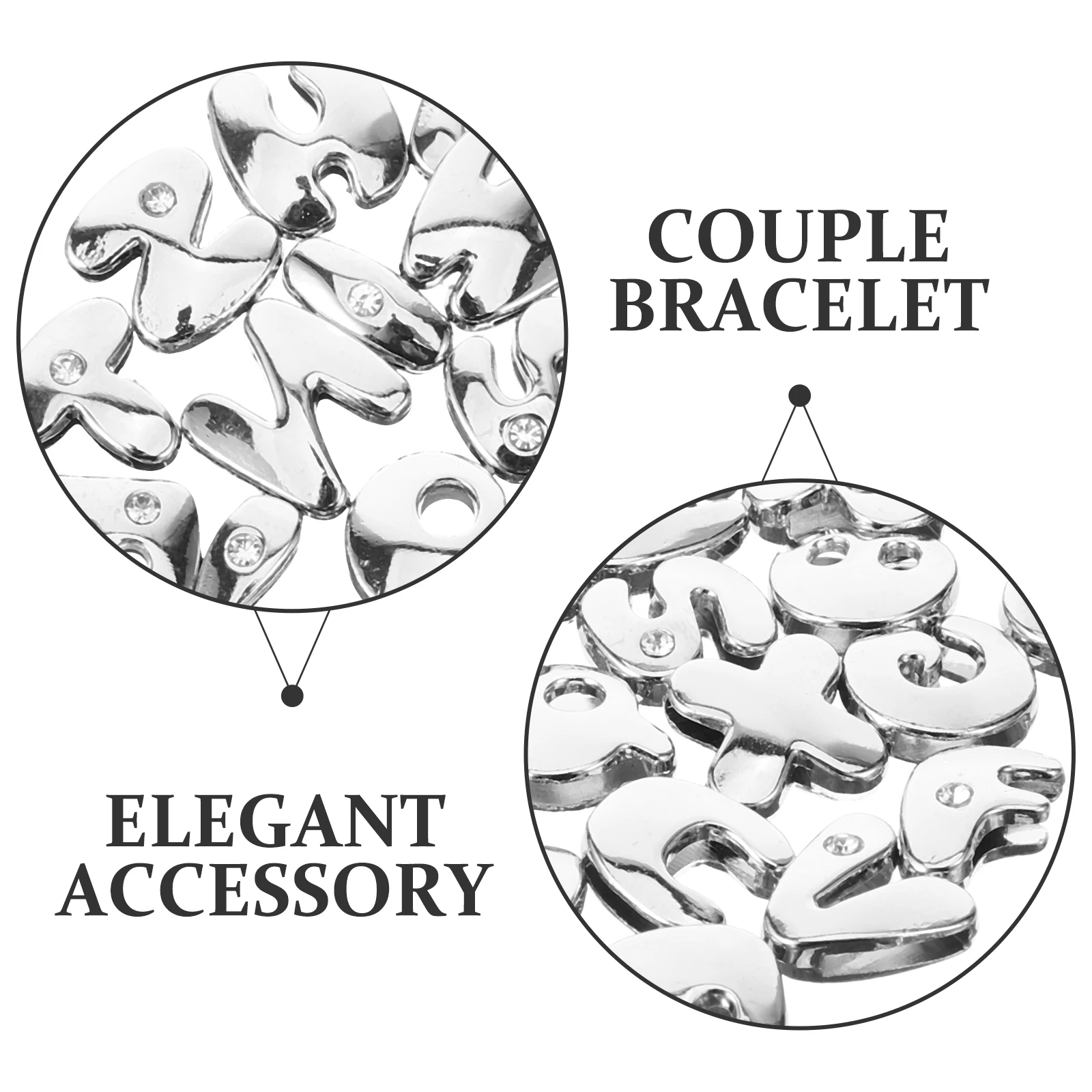 

26pcs English Alphabet Letter Beads Charm Supplies Rhinestones Alloy DIY Jewelry Making Crafts Accessories Bracelet Ornaments