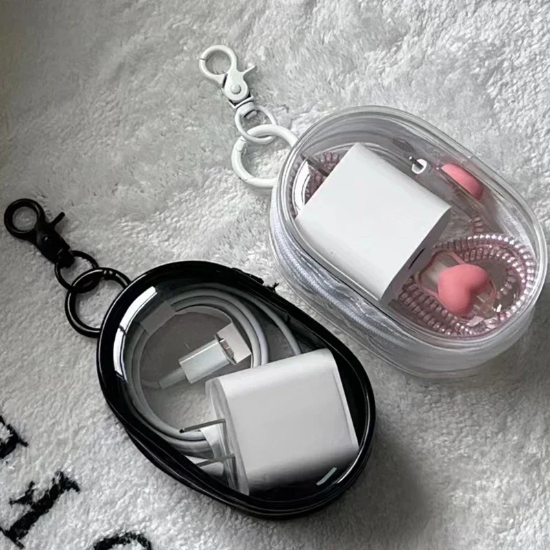 2025 Protective Cover Data Cable Storage Box Headset Data Cable Outdoor Travel Storage Bag Portable Charger Storage Pouches