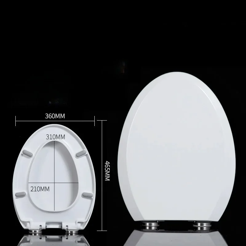 

Сиденье для унитаза из дюропласта, универсальное, с плавным закрыванием, утолщенное, с плавным механизмом открывания/закрывания, легко устанавливаемая замена