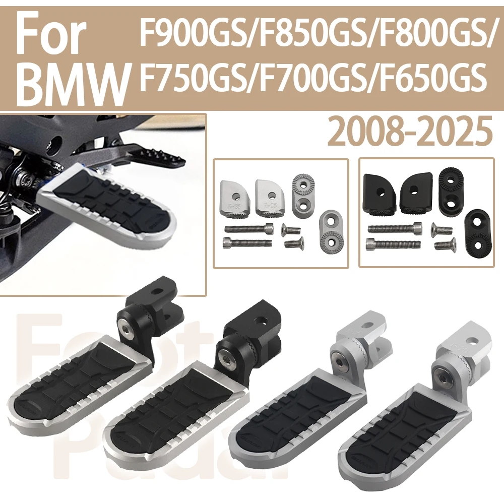 Foot Pegs Rests For BMW F 650GS 2008-up F700GS F750 GS F 800GS F850GS ADV F 900GS 2023 Motorcycle Rider Extend Lowering Footrest