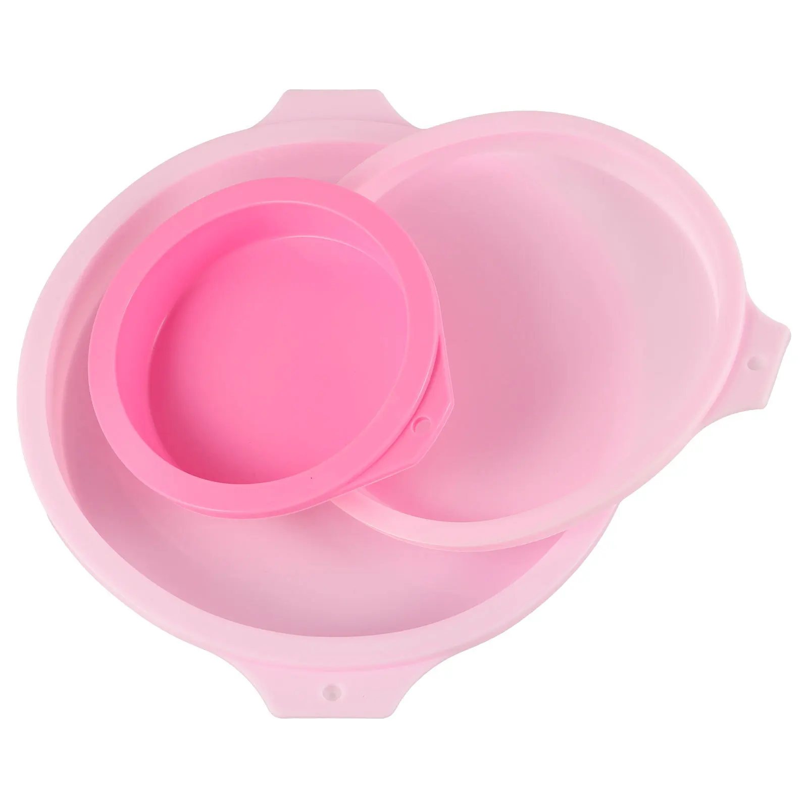 

3Pcs Silicone Cake Baking Molds Round Shape Nonstick Reusable Pans for DIY Layer Cake Baking Mold Round Shaped Silicone Pan