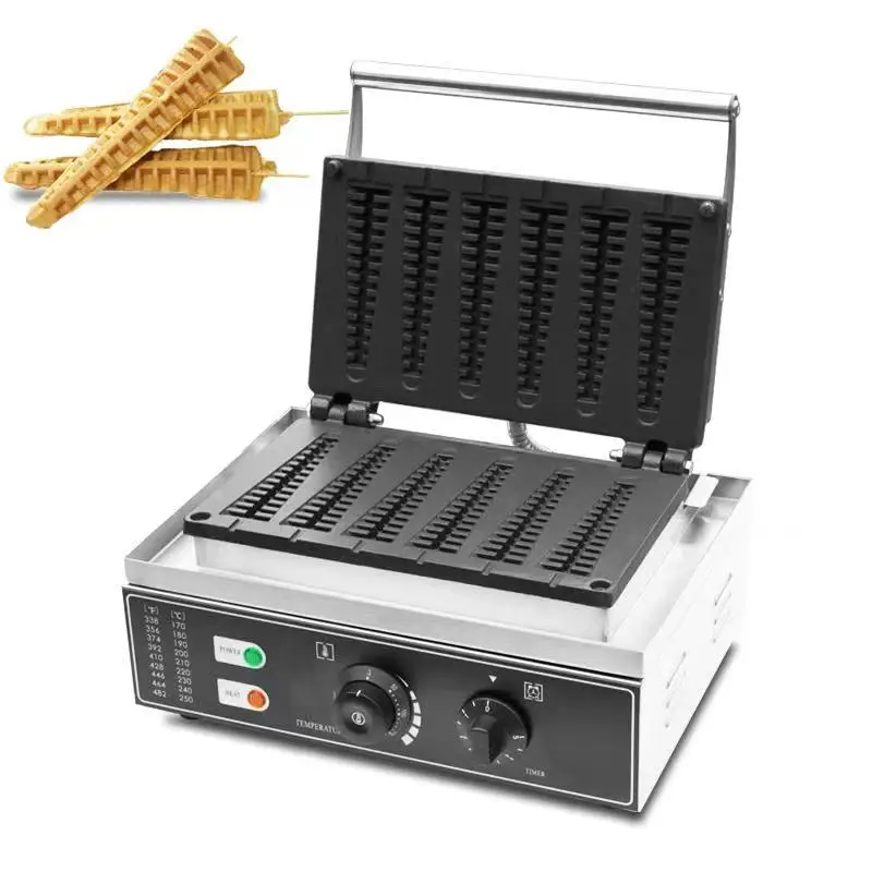 Best Selling Automatic 6pcs Waffle Stick Maker Wholesale Electric Lolly Waffle Maker 110V/220V with CE