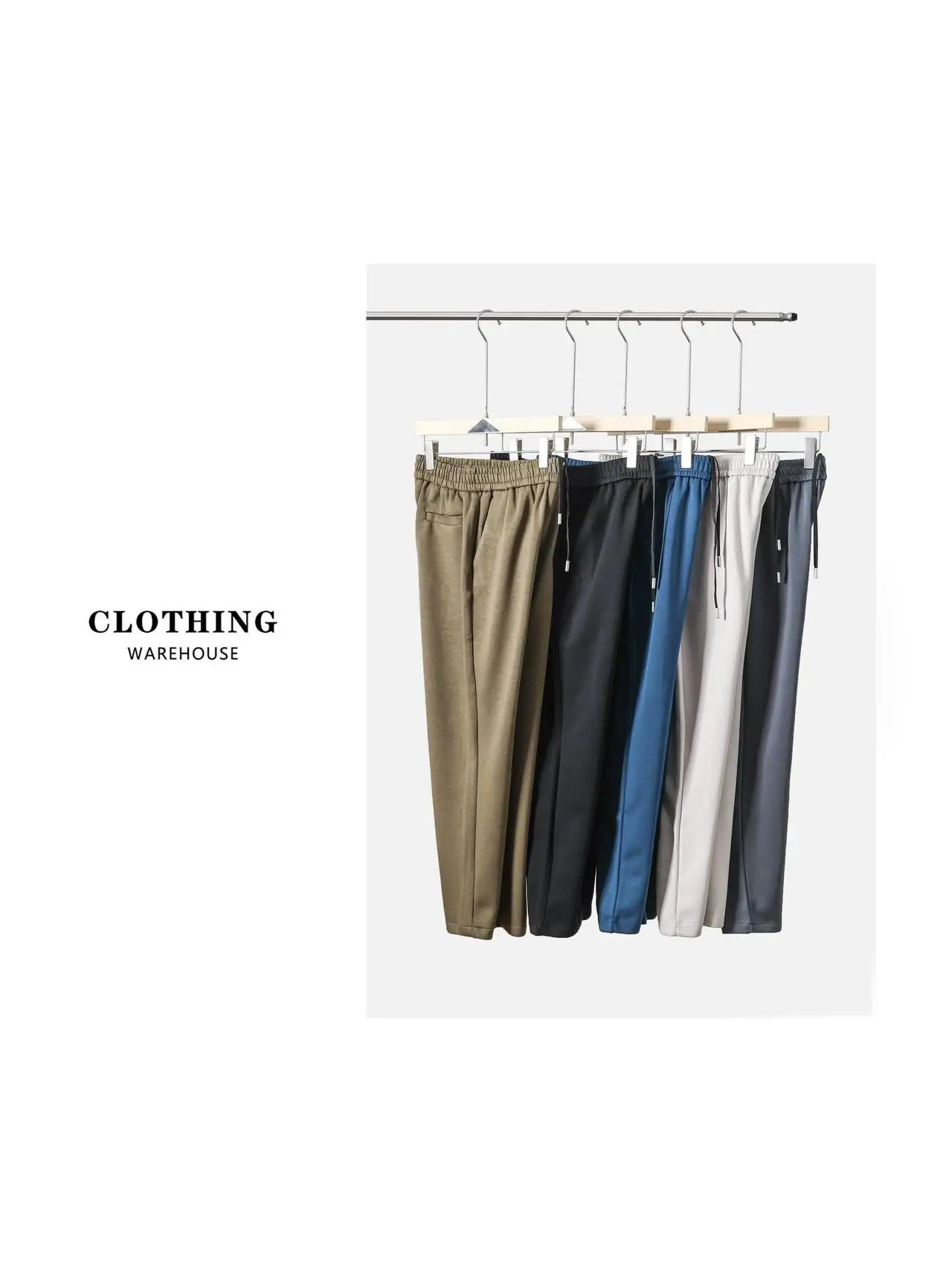 

Lulu Substitute Skin-Friendly Sports Men's Casual Pants Long Straight Leg Breathable Elastic Comfortable Urban Fashion