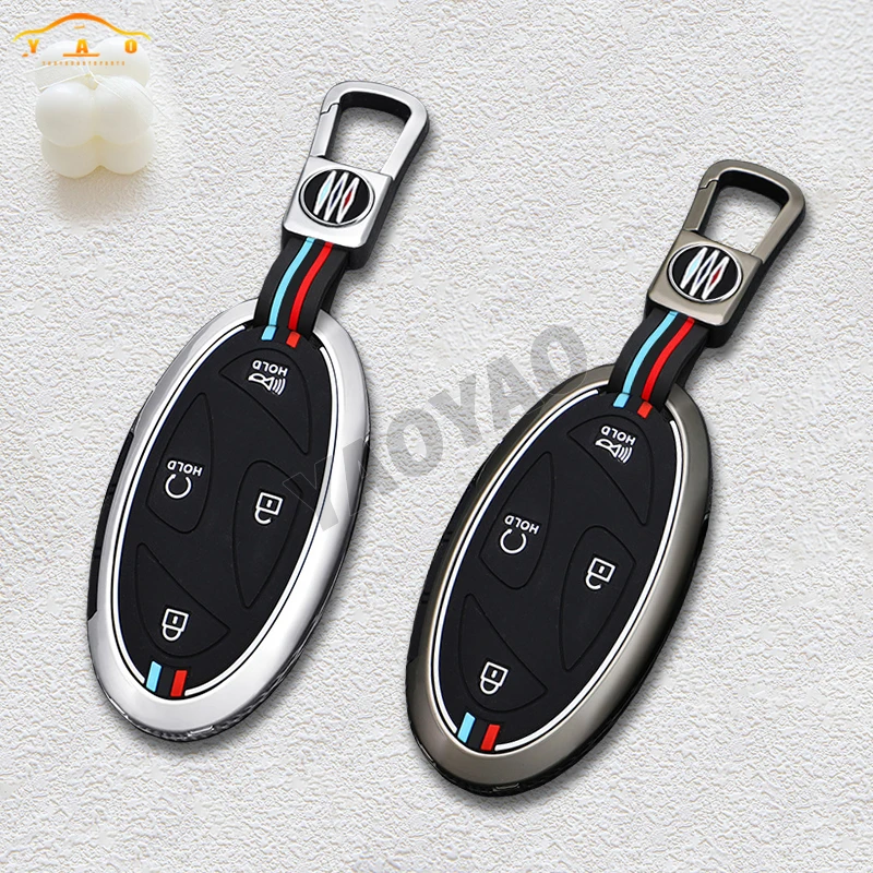 

5/7 Button Zinc Alloy Car Key Case Cover Bag For Hyundai 24 Kona N-Line, 2024 Elantra SEL 2023 IONIQ 6 Key Protect Accessories