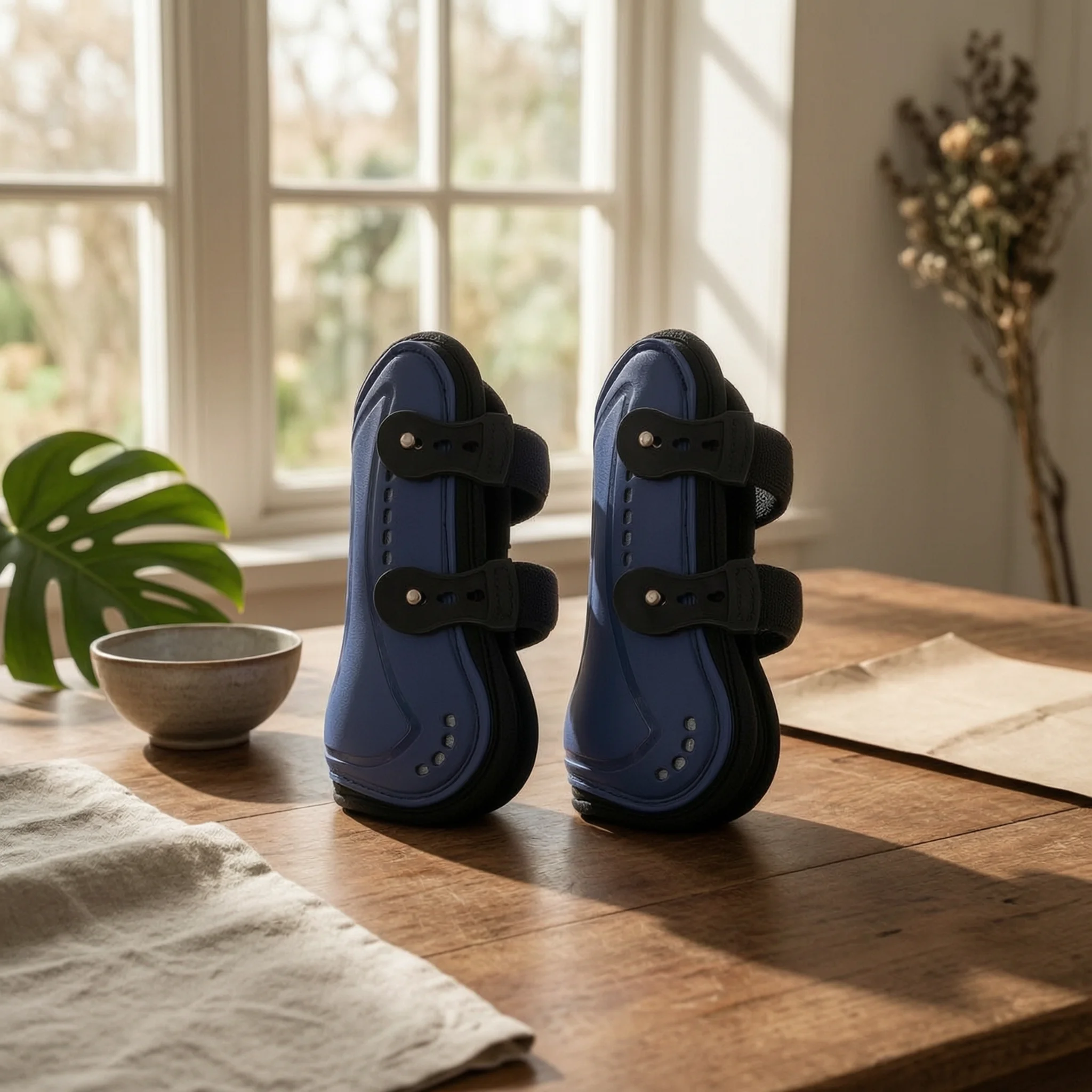 Jumping Leg Boot Cushioned Cushioned Lining Jumping Boot Equine Gear Long-Lasting PU Shell Breathable