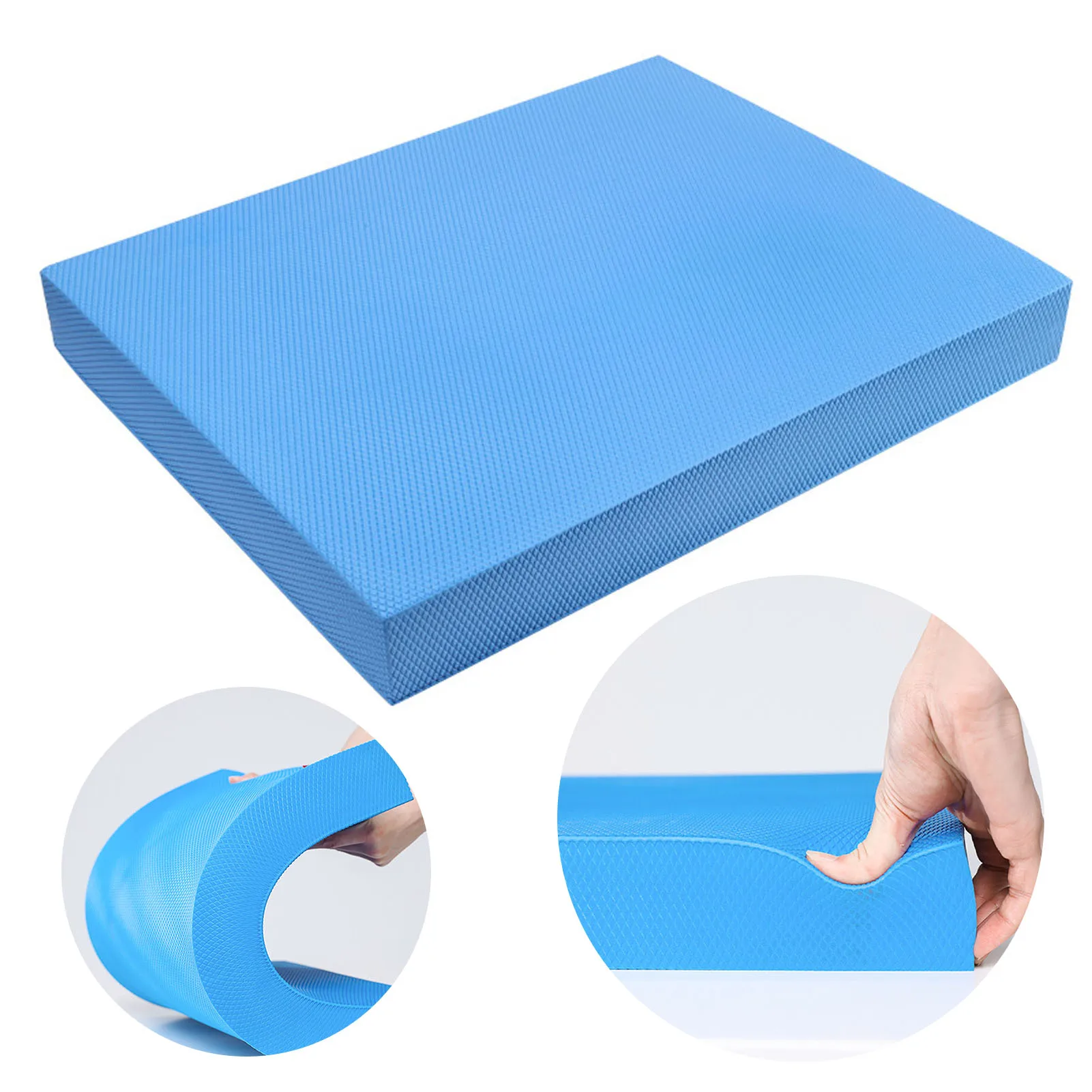 Almohadilla de espuma para entrenamiento de equilibrio Zk20 TPE, soporte plano, cojín suave, estera de Yoga para ejercicio físico de alto rebote, ratán oscuro
