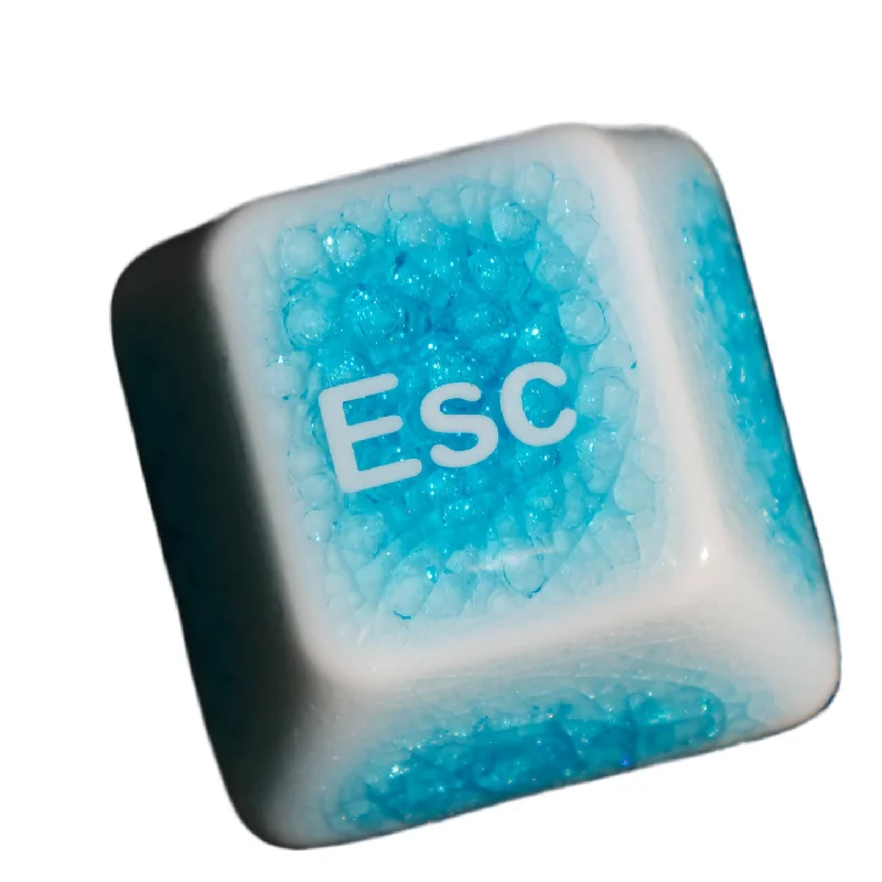 1pc Esc Ceramic Keycap Ice Cracking Texture Cold Without Oiling Cherry Profile Mx Personalized Mechanical Keyboard Keycaps