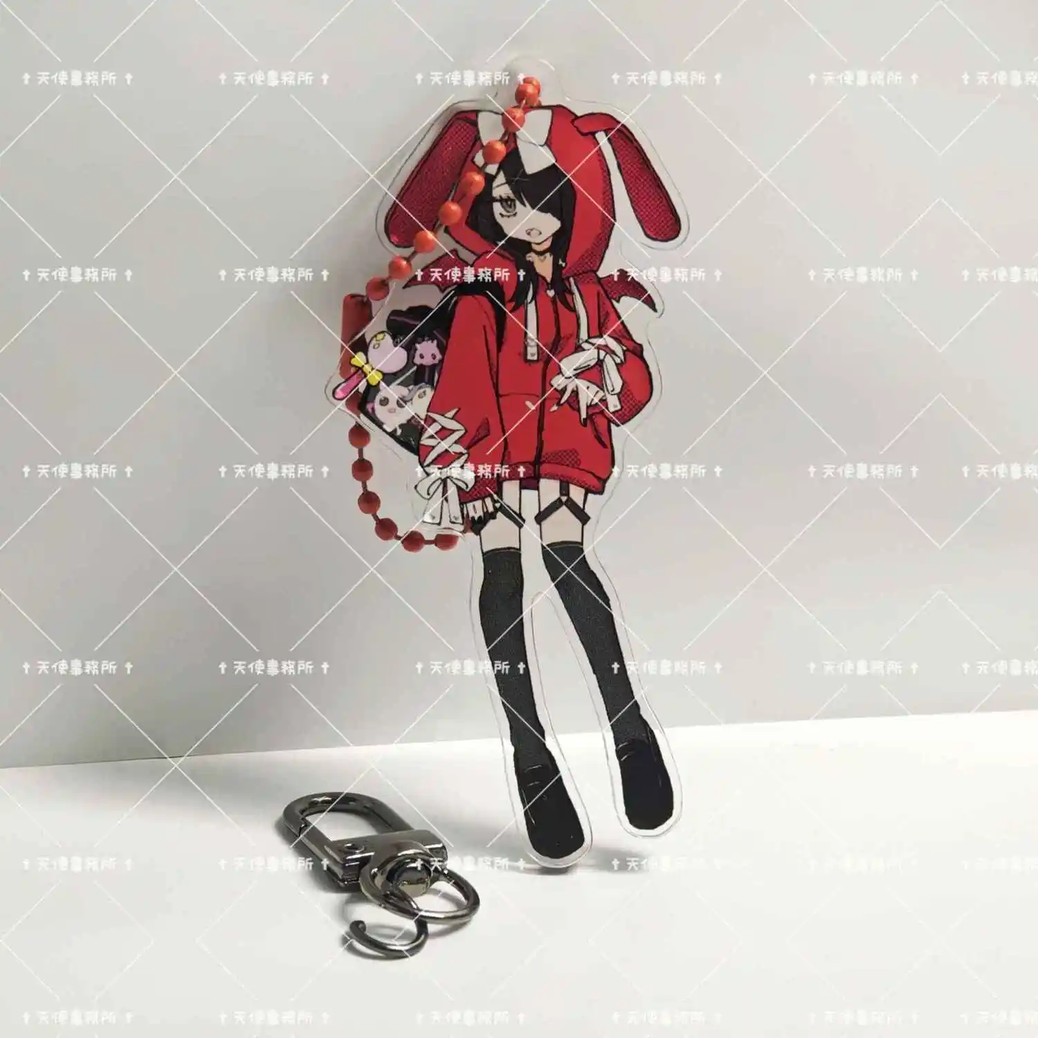 Porte-clés Anime Rain en acrylique pour femme et homme, NEEDY GIRL OVERDOSE, pendentif, ornement, accessoires, cadeau pour ami