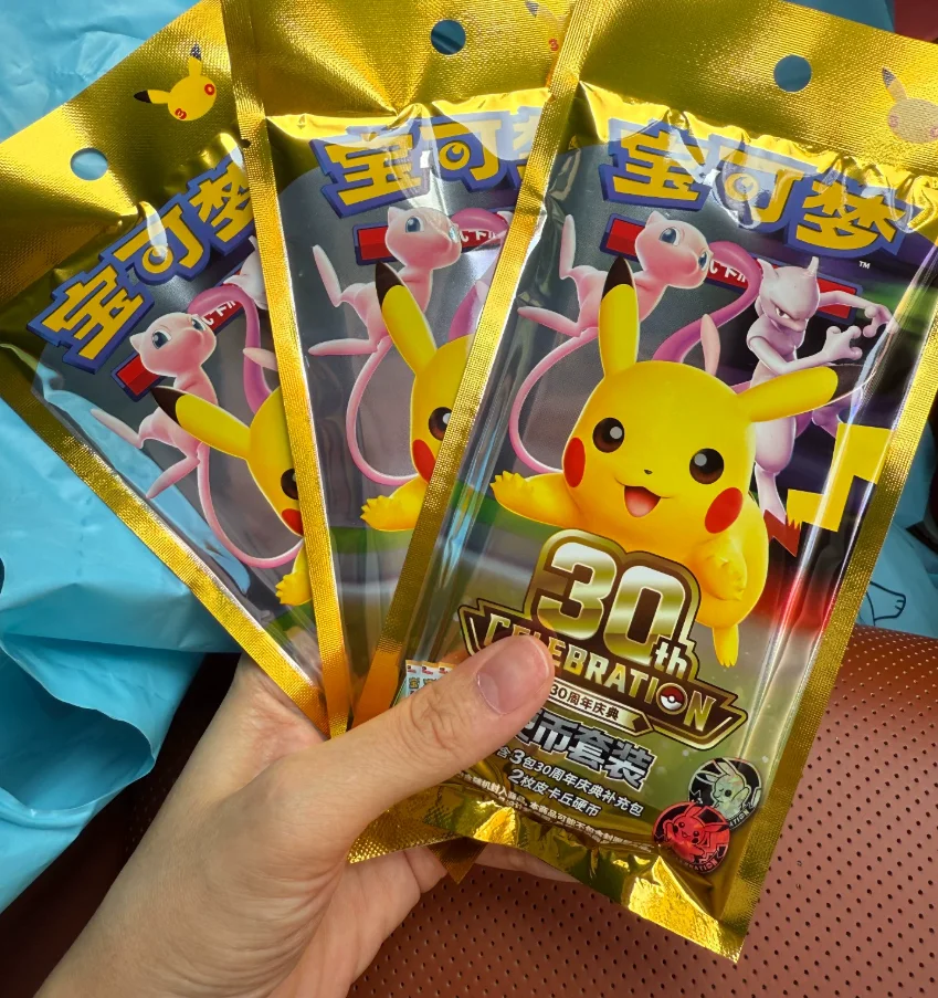 Neue 100% originale Pokemon PTCG vereinfachte chinesische Pokemon-Karten Pokemon 30. Jubiläums-Münzset Exklusive Sammelkarten Spielzeug – Detail 6