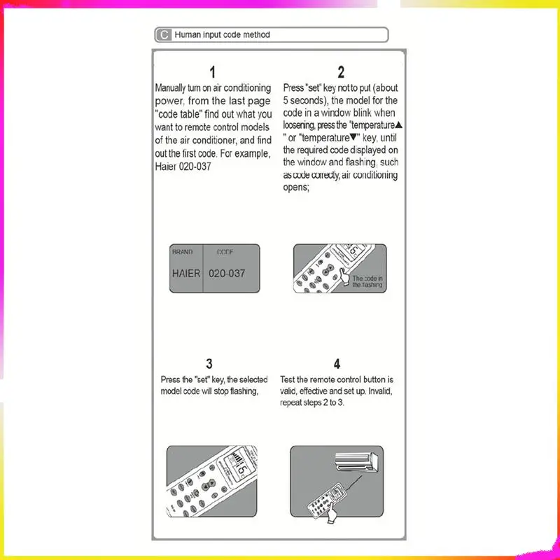 M04K 5X Universale 1000 in 1 LCD Basso consumo energetico K-1028E Aria condizionata A/C Controller telecomando