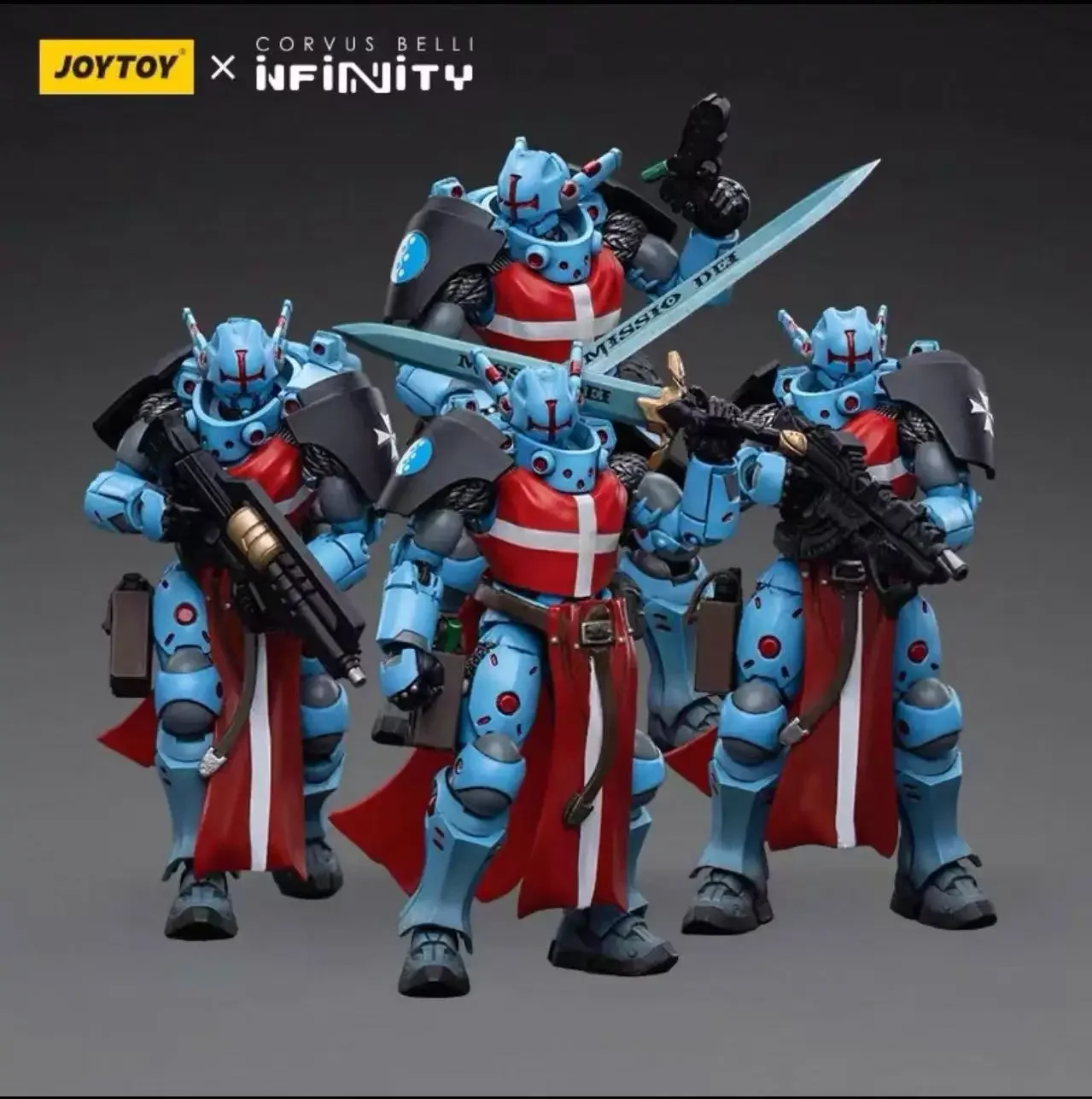 

JOYTOY&INFINITY Pan Ocean Alliance Hospital Knights Four-player Group 1:18 Moving Soldier Model Play in Stock Toy Gift