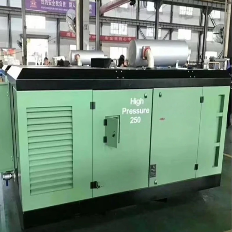 Heavy Duty 113-1200CFM Stationary Diesel Engine Screw Type Rotary Mine Air Compressor Motor Cooled Lubricated Mute Pump 5 Year