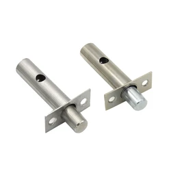 Security Door Bolts With Fitting & Star for Key Secure Strong Dead Lock Stainless Steel Invisible Latches Bolts