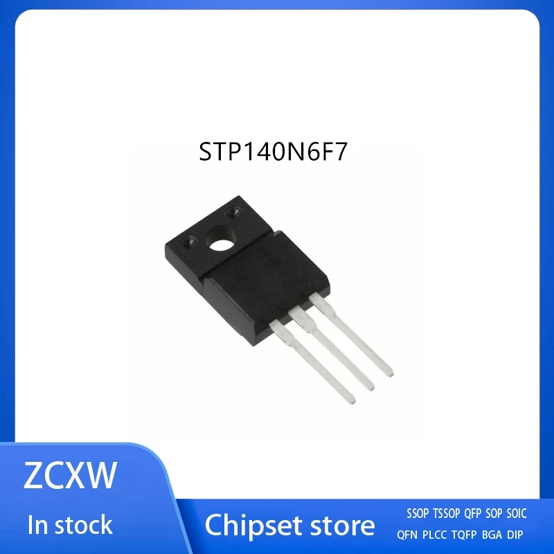 10Pcs/Lot   140N6F7 STF140N6F7 STP140N6F7  TO-220F