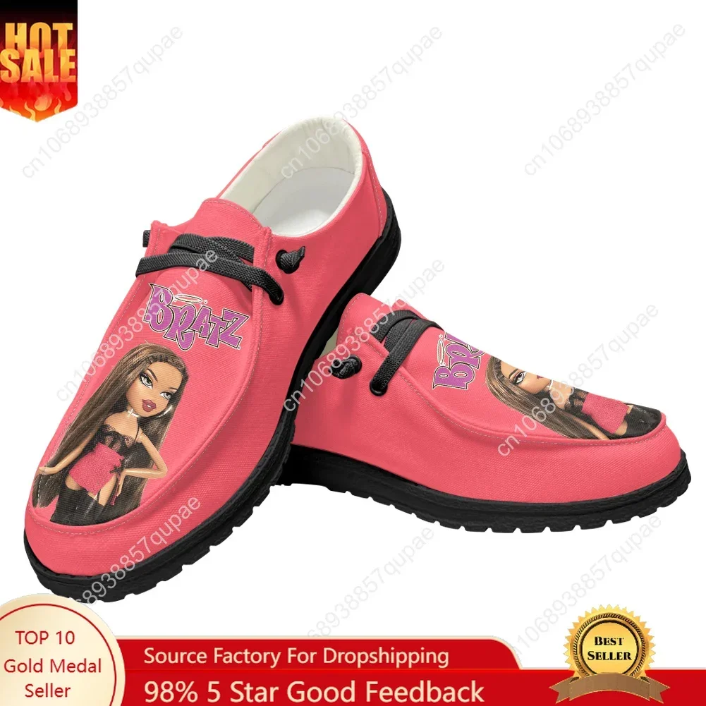 

Bratz Casual Shoes Anime Cartoon Cute Flat Shoe Men Woman Breathable Outdoor Lightweight Footwear Couple Custom Made Shoe