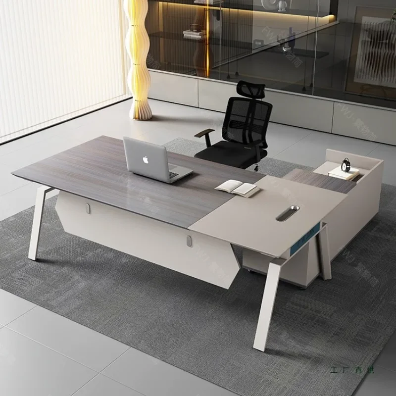 Desk simple modern supervisor table manager office high-end fashion boss office table and chair combination