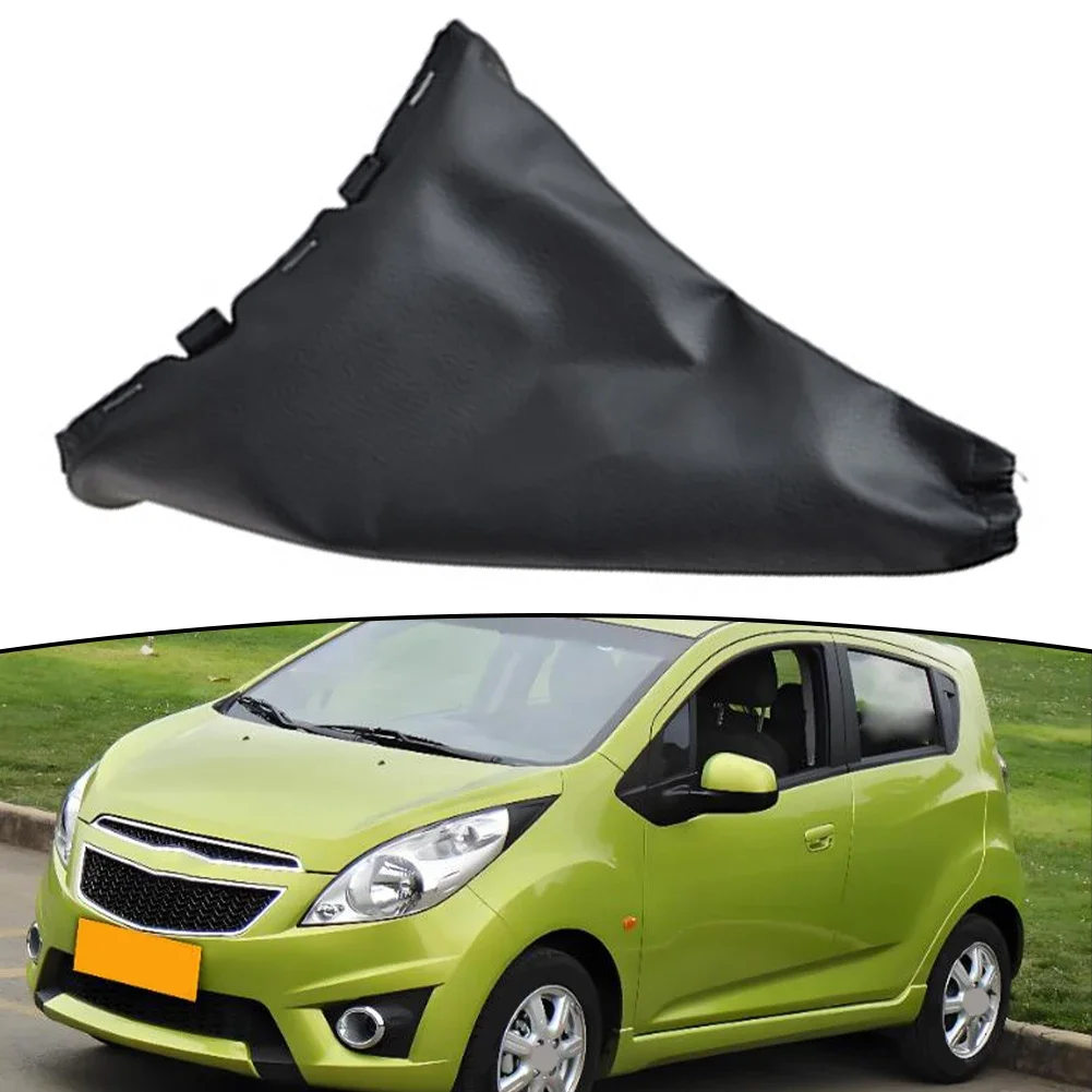 Handbrake Cover For Chevrolet For Chevy For Spark 2011-2016 Leather Black Parking Brake Decoration Shell Interior Accessories